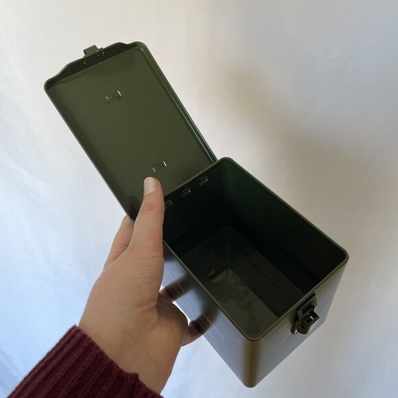 Chocolate Ammo box dark forest green empty box container gift funny - Picture 7 of 7